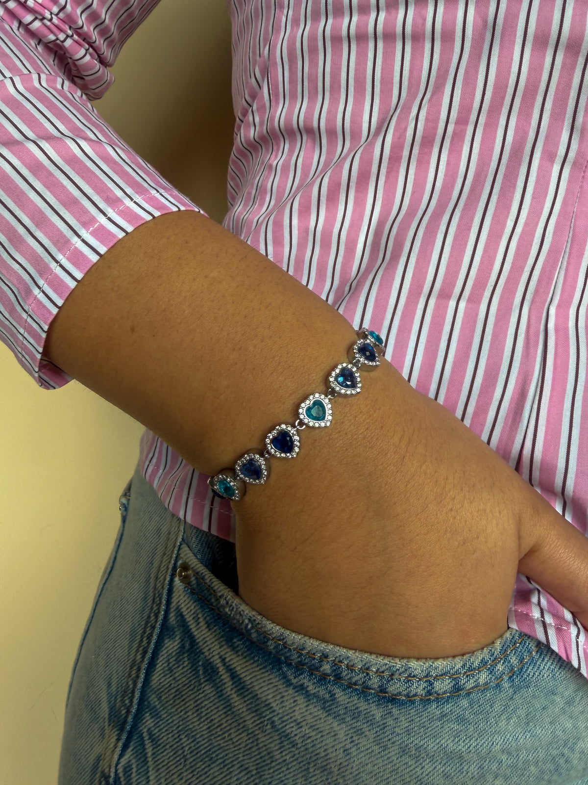 Bracelet Baby bleu argent