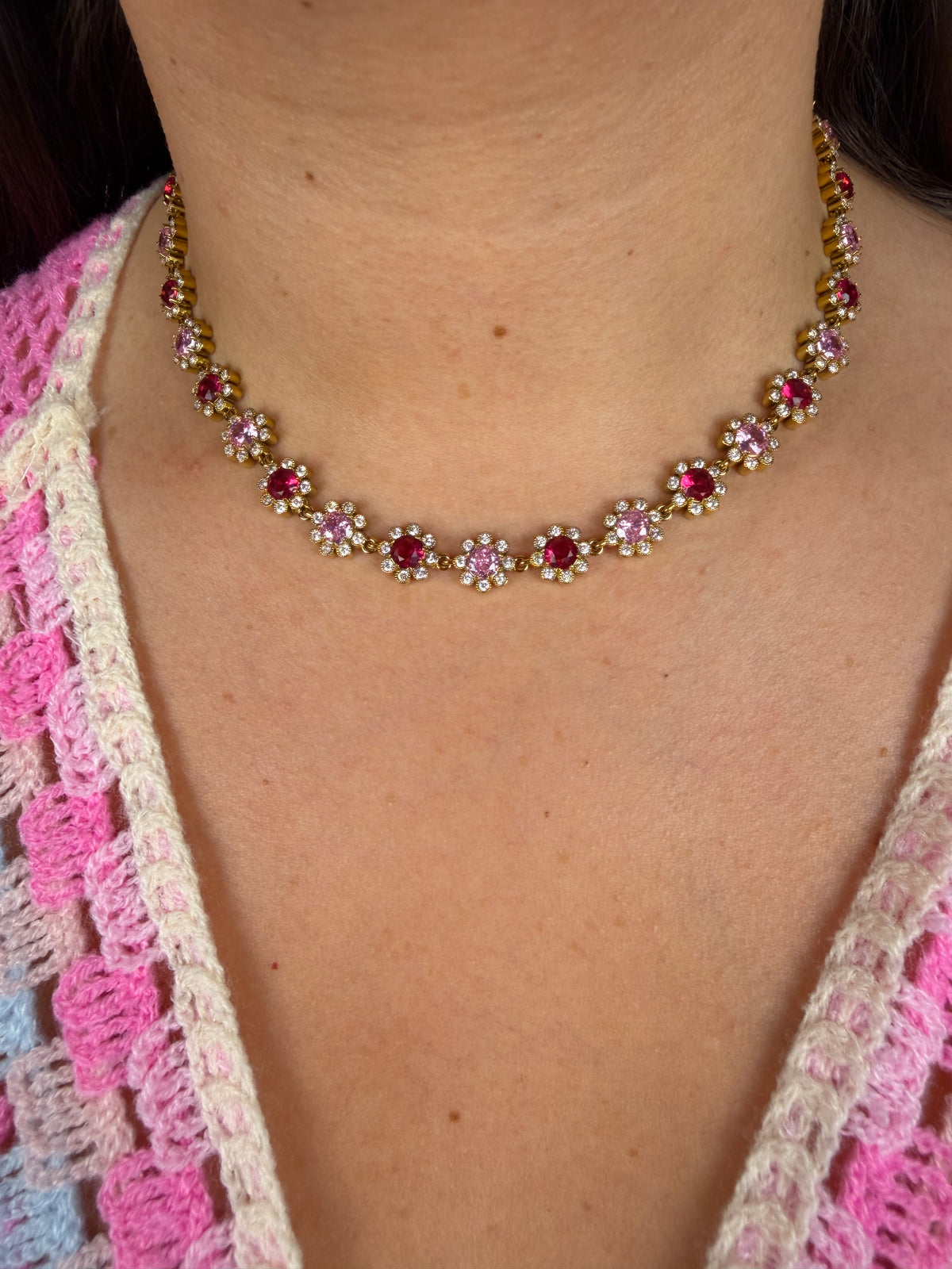 Collier Kourtney bordeaux