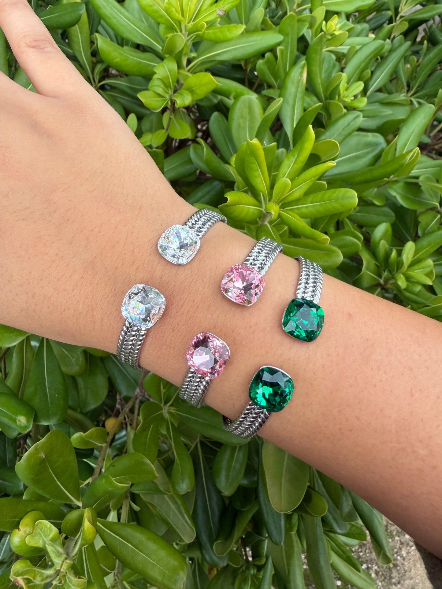 Jonc Iris argent rose