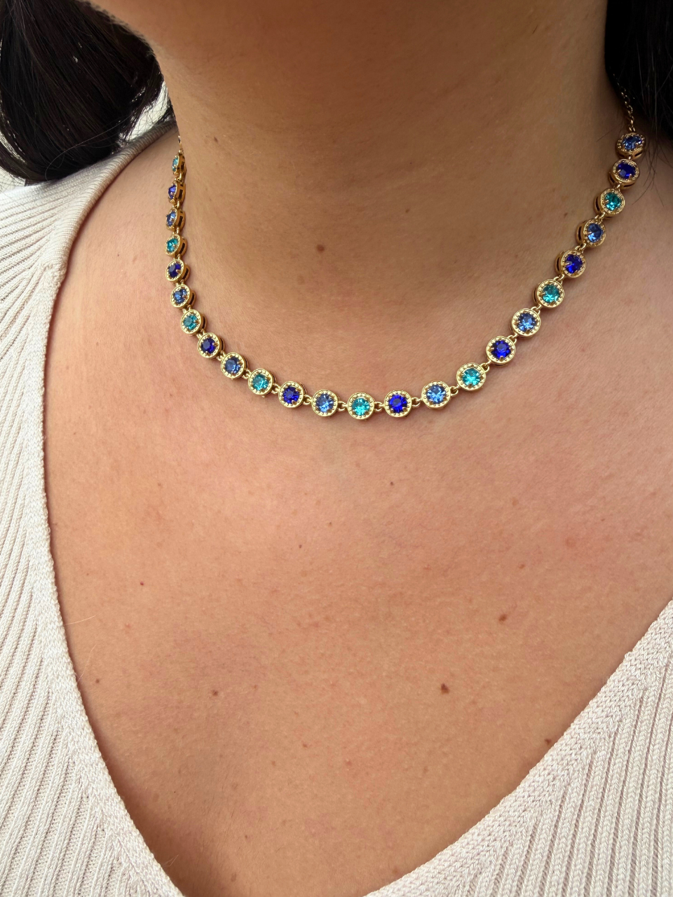 Collier Dilara bleu