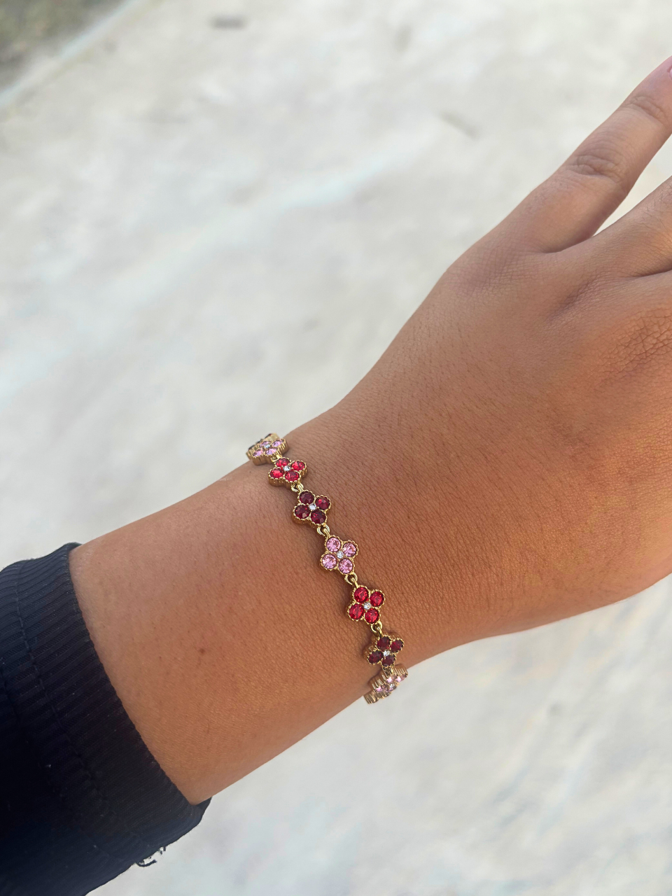 Bracelet Ambre bordeaux
