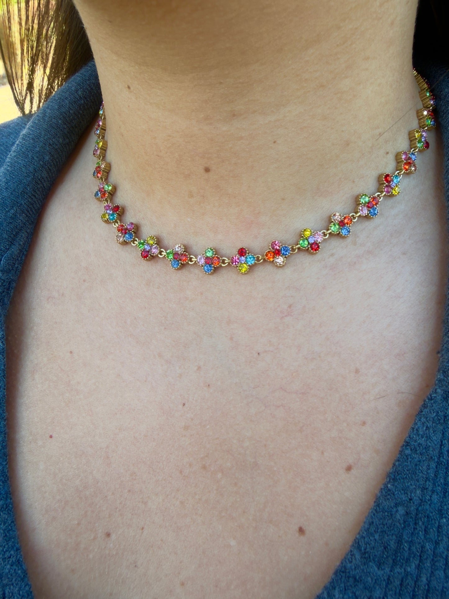 Collier Ambre mosaïque