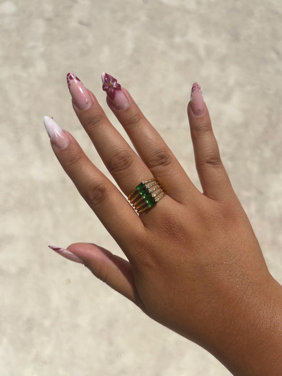 Bague Riham verte