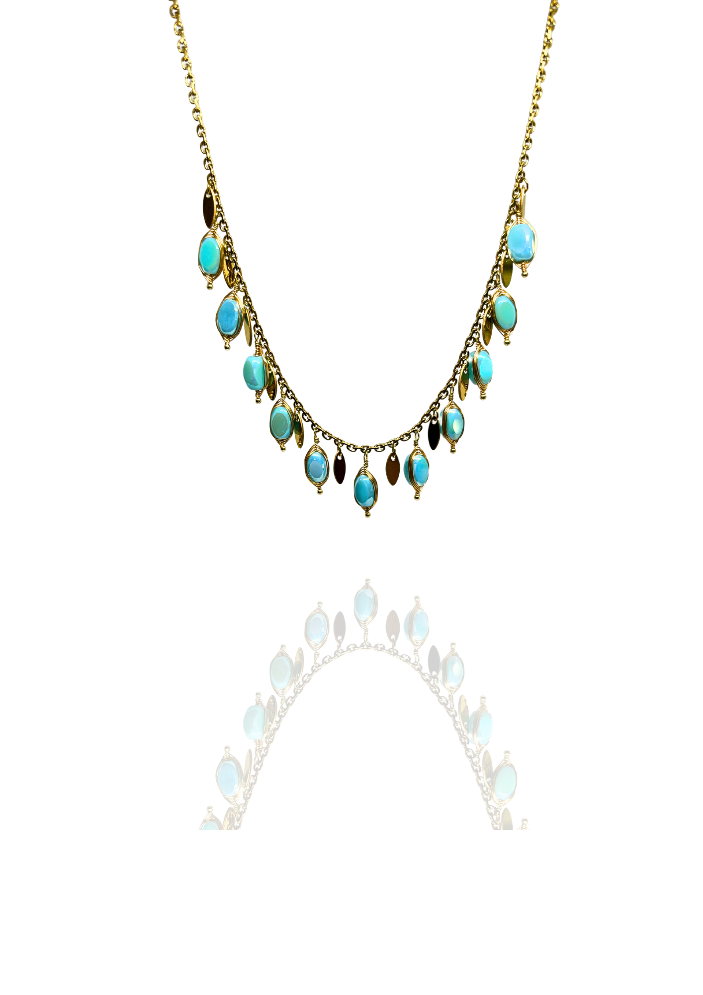 Collier Sandra bleu