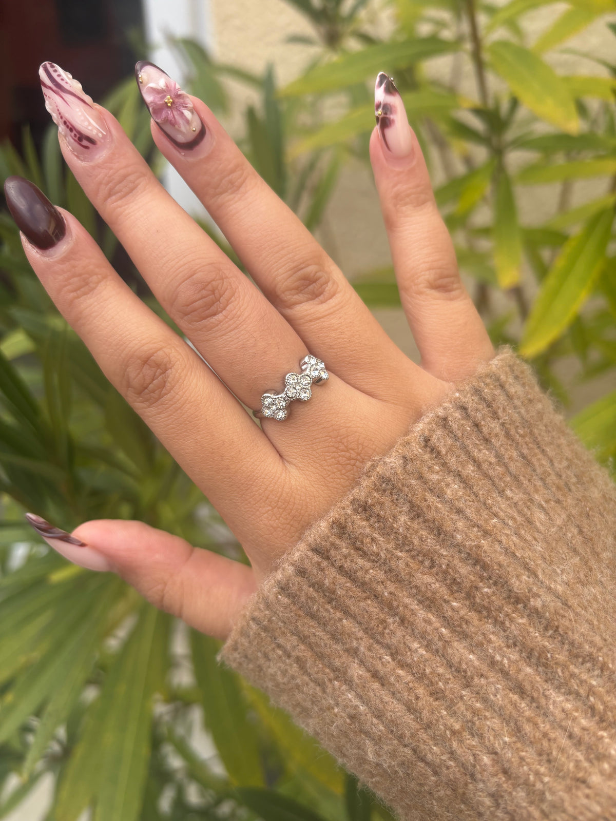 Bague Ambre argent