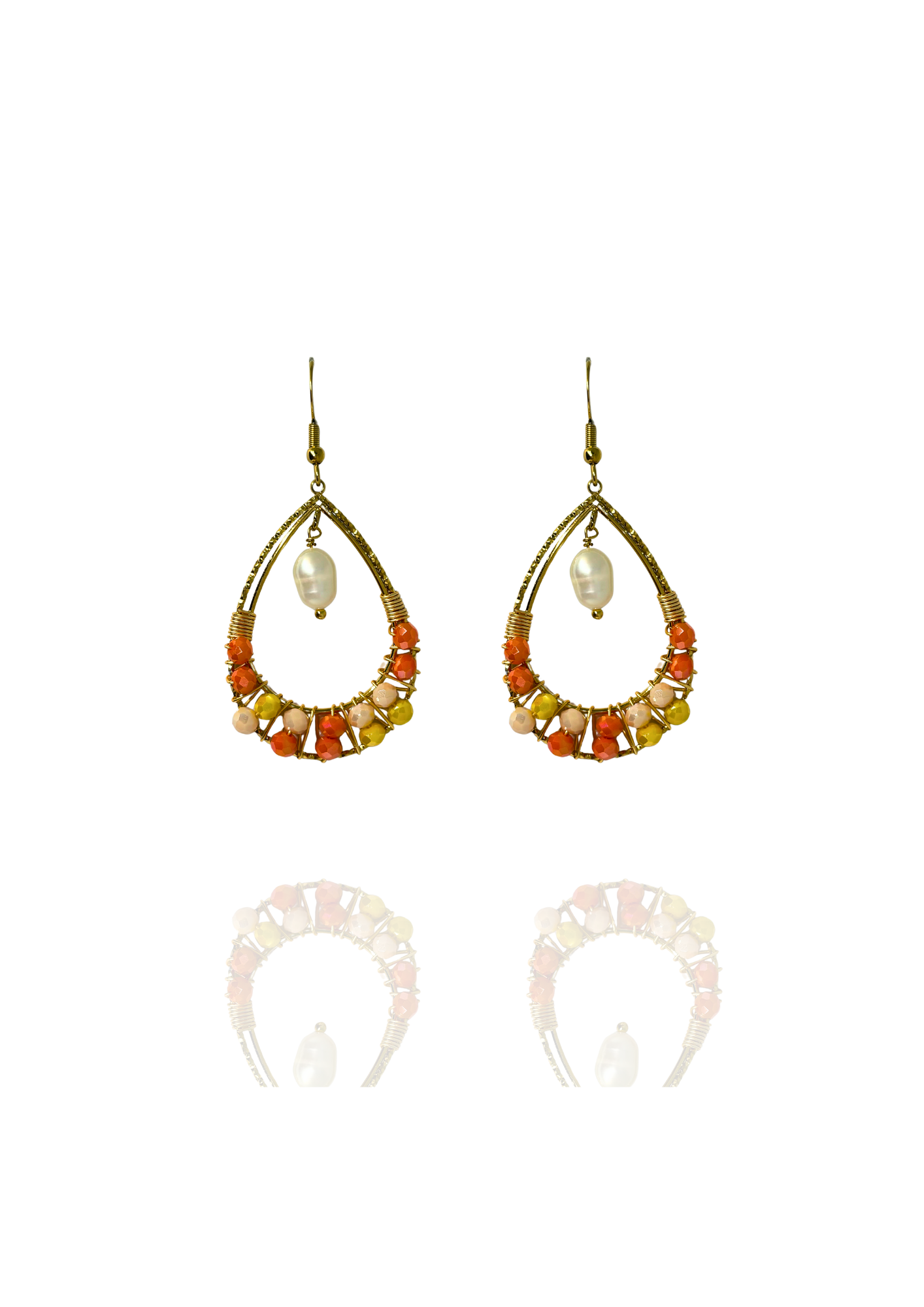 Boucles Julie corail