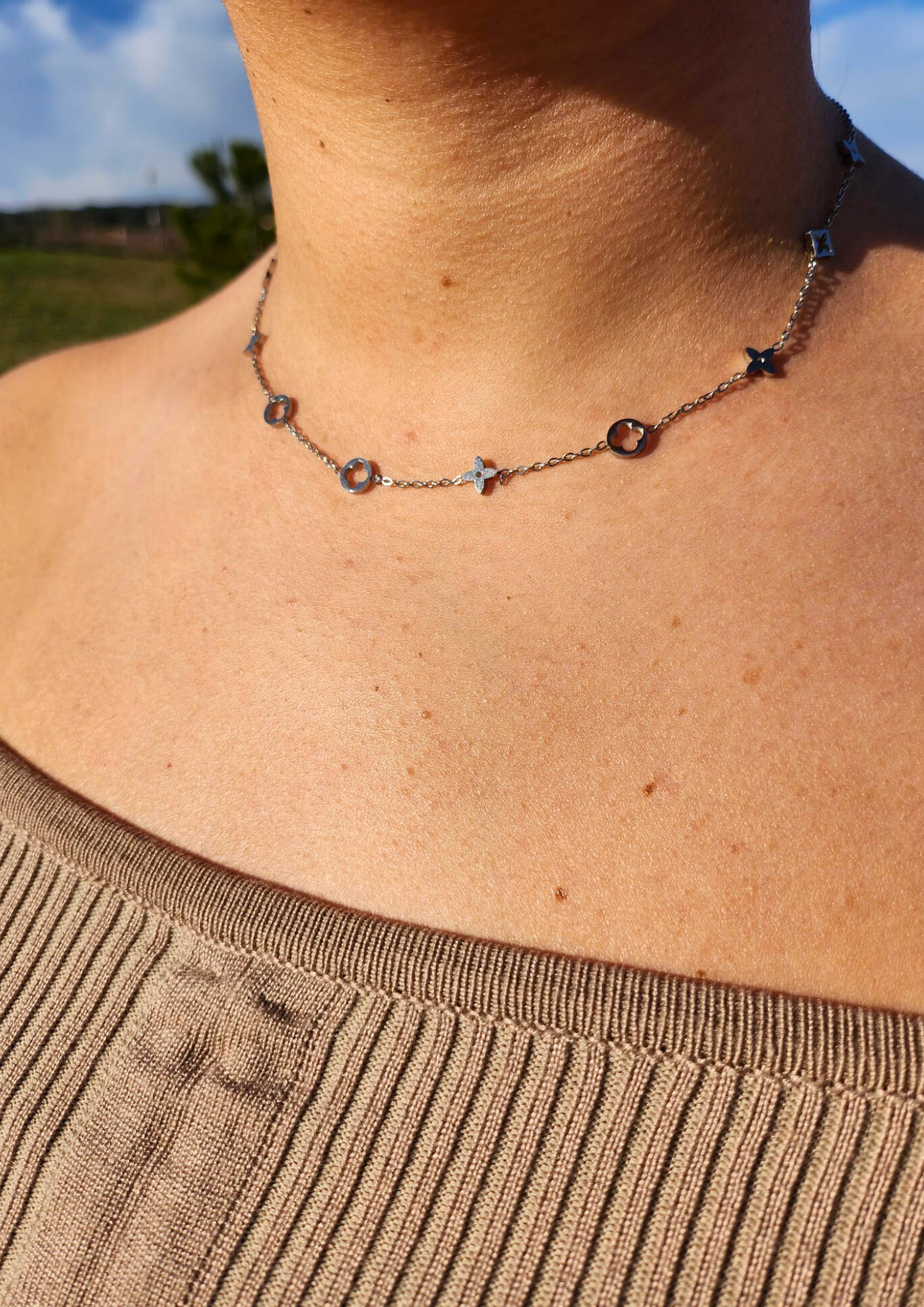 Collier Seyana argent