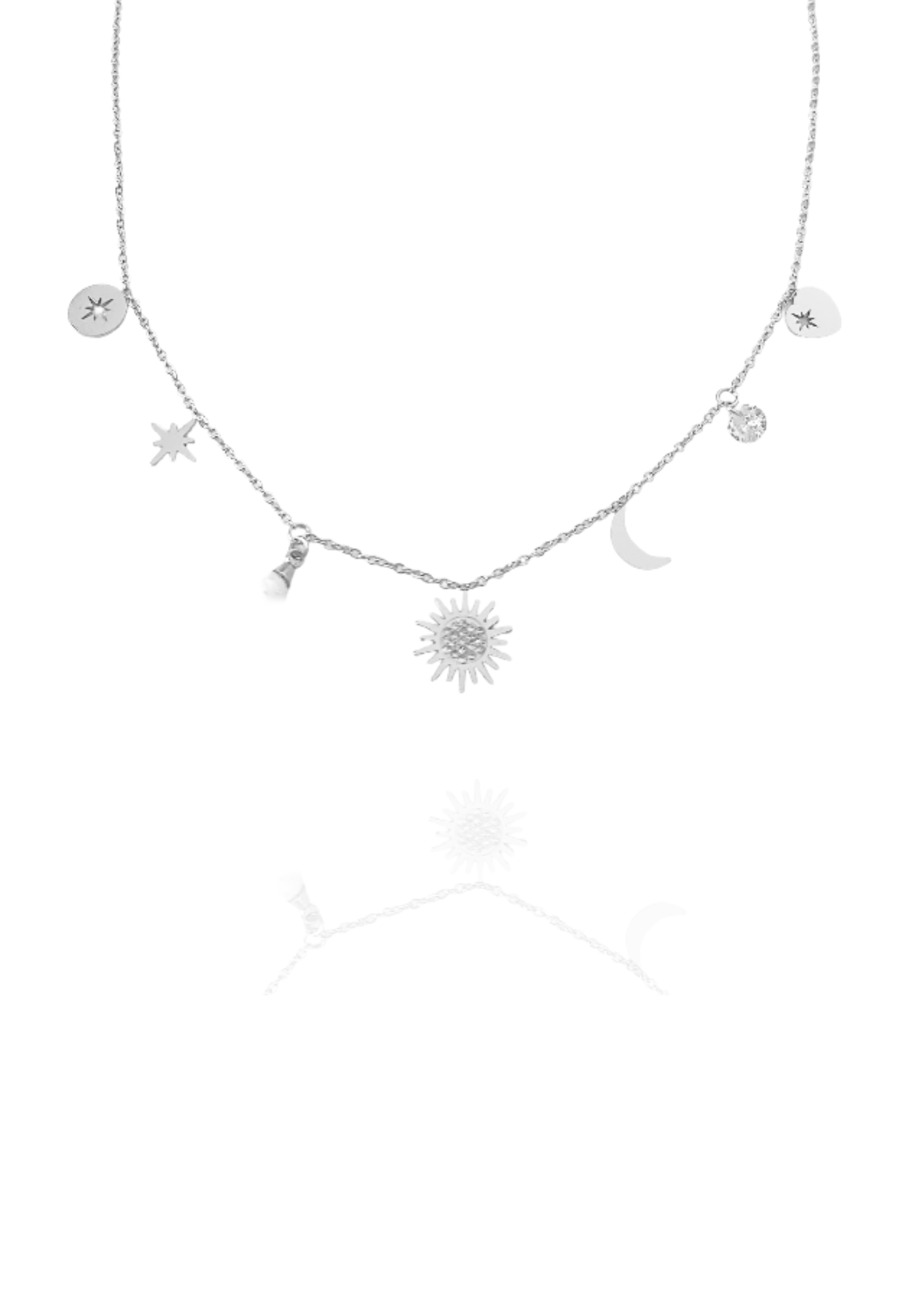 Collier sun argent