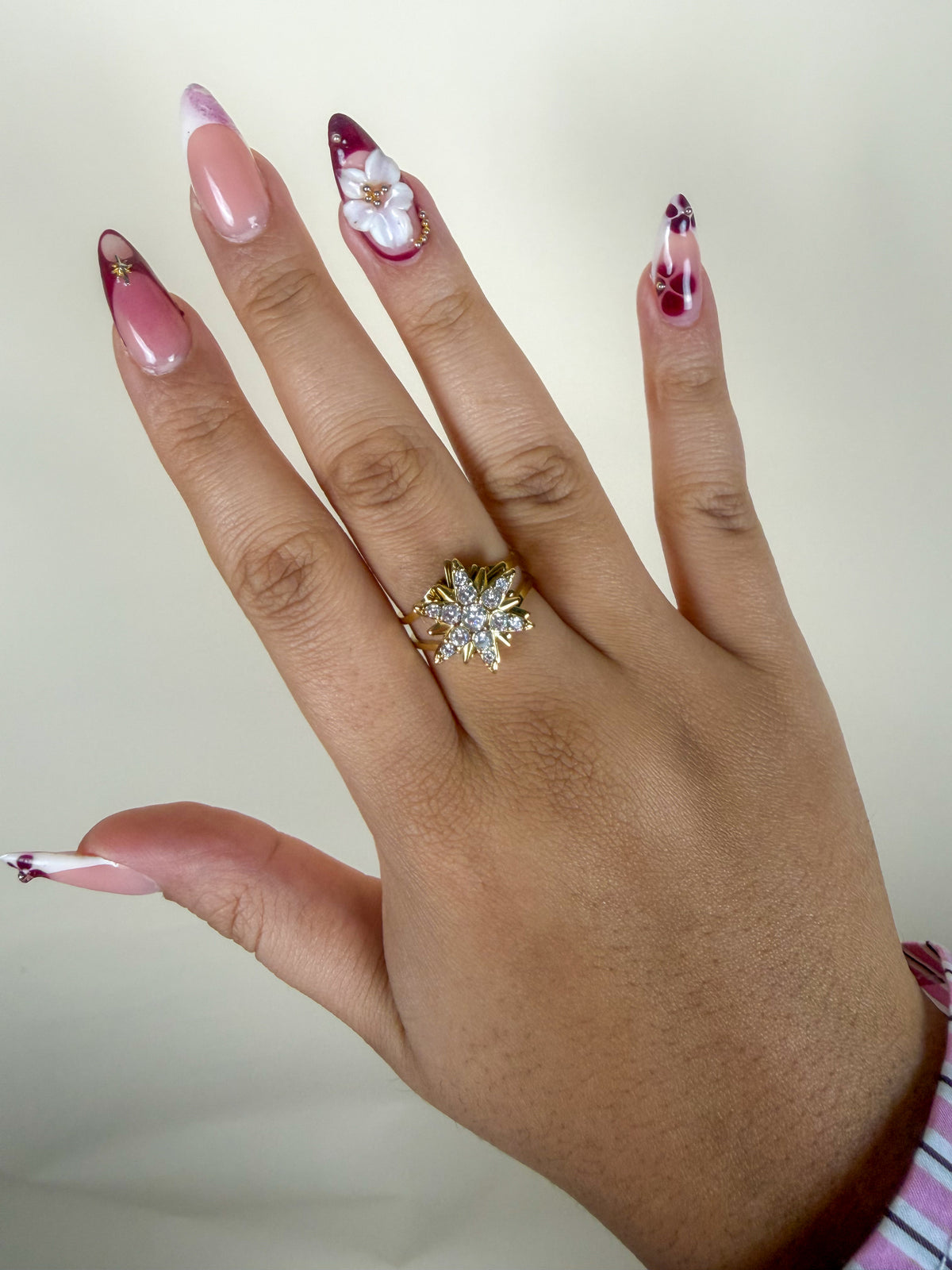 Bague Anti stress Flocon