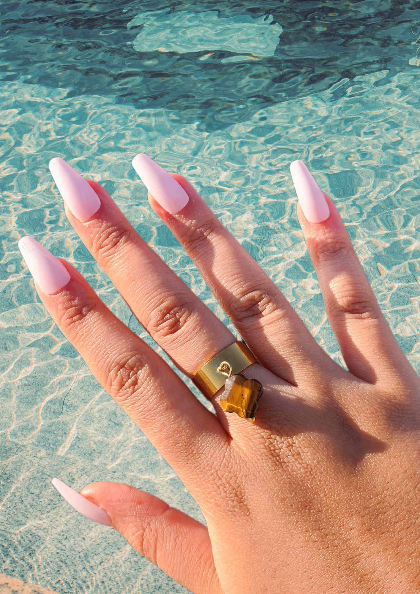 Bague trèfle œil de tigre