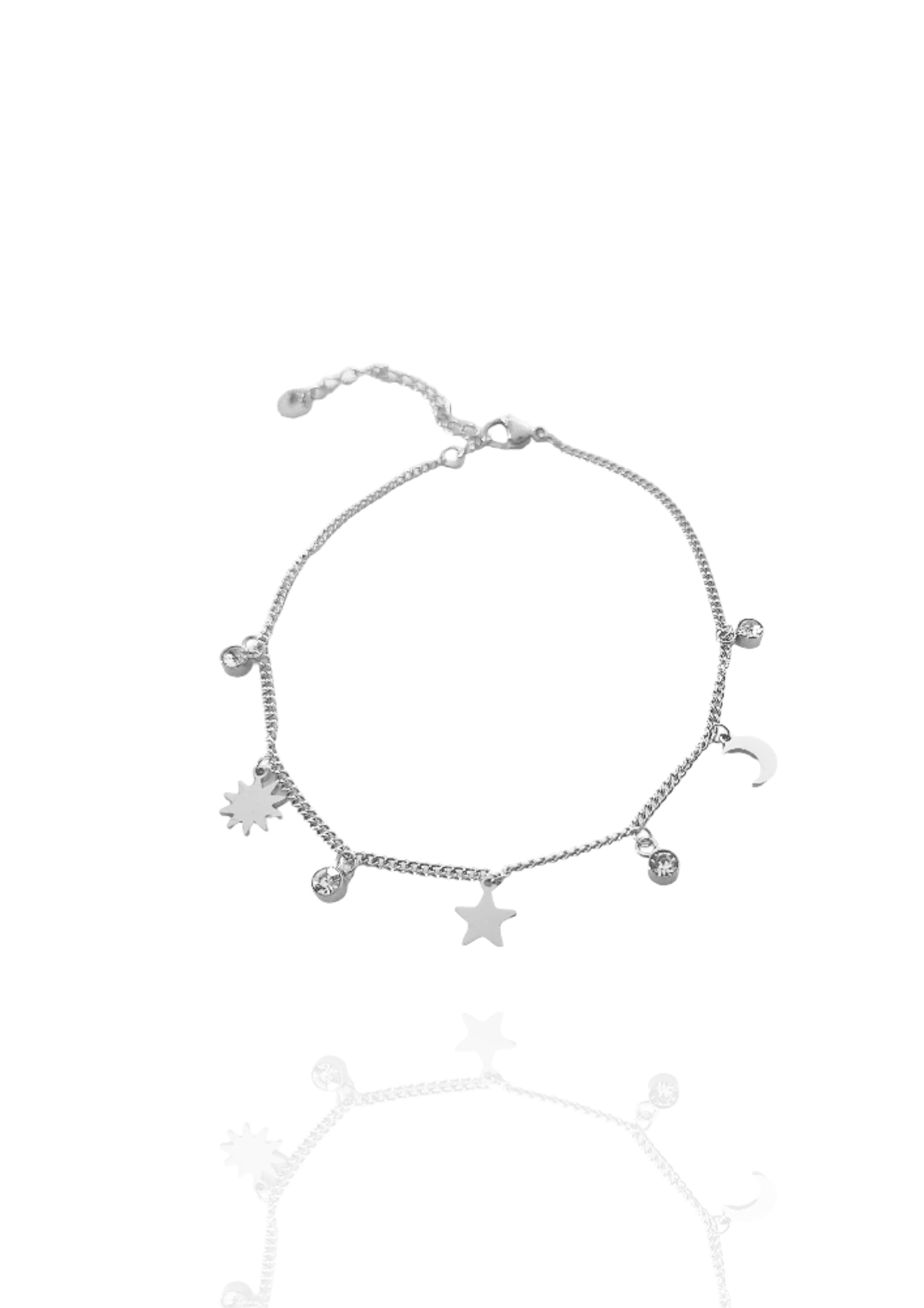 Bracelet cheville Nadjma argent