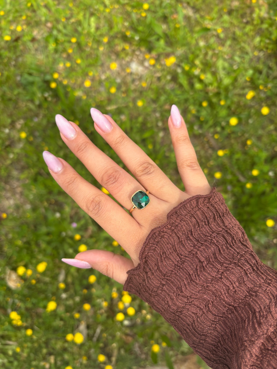 Bague Esmeralda verte