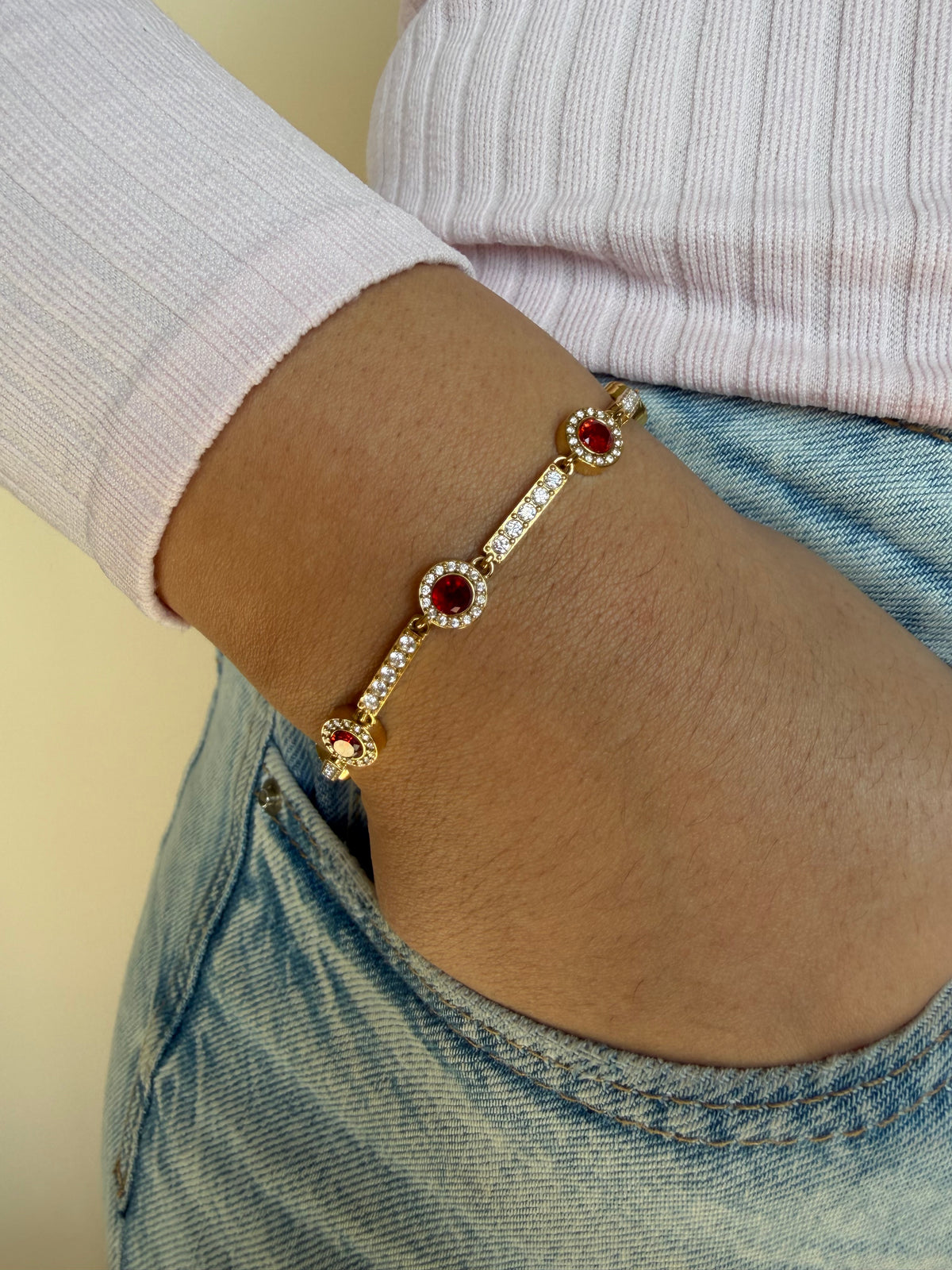 Bracelet Indila rouge