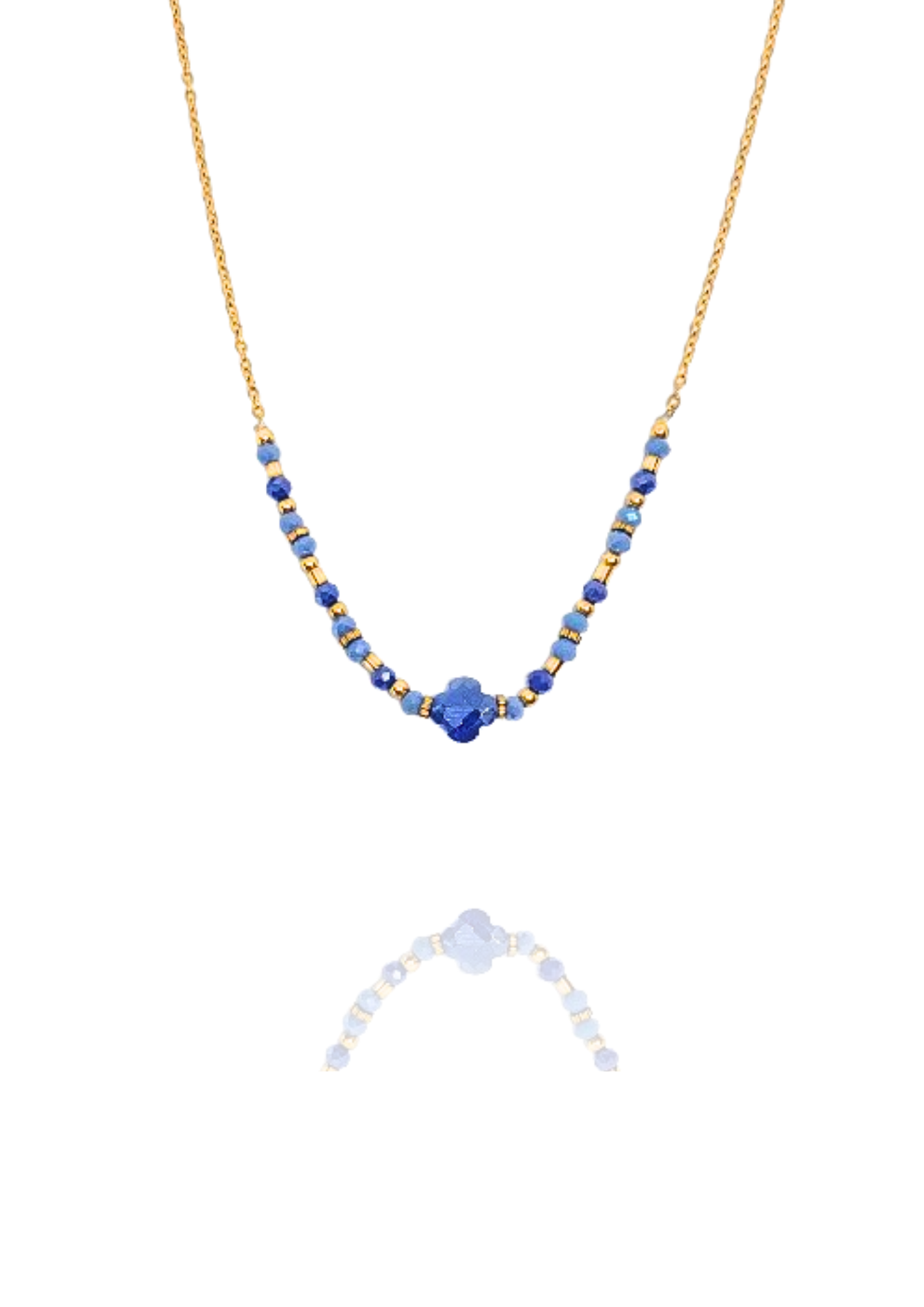 Collier Monelle bleu