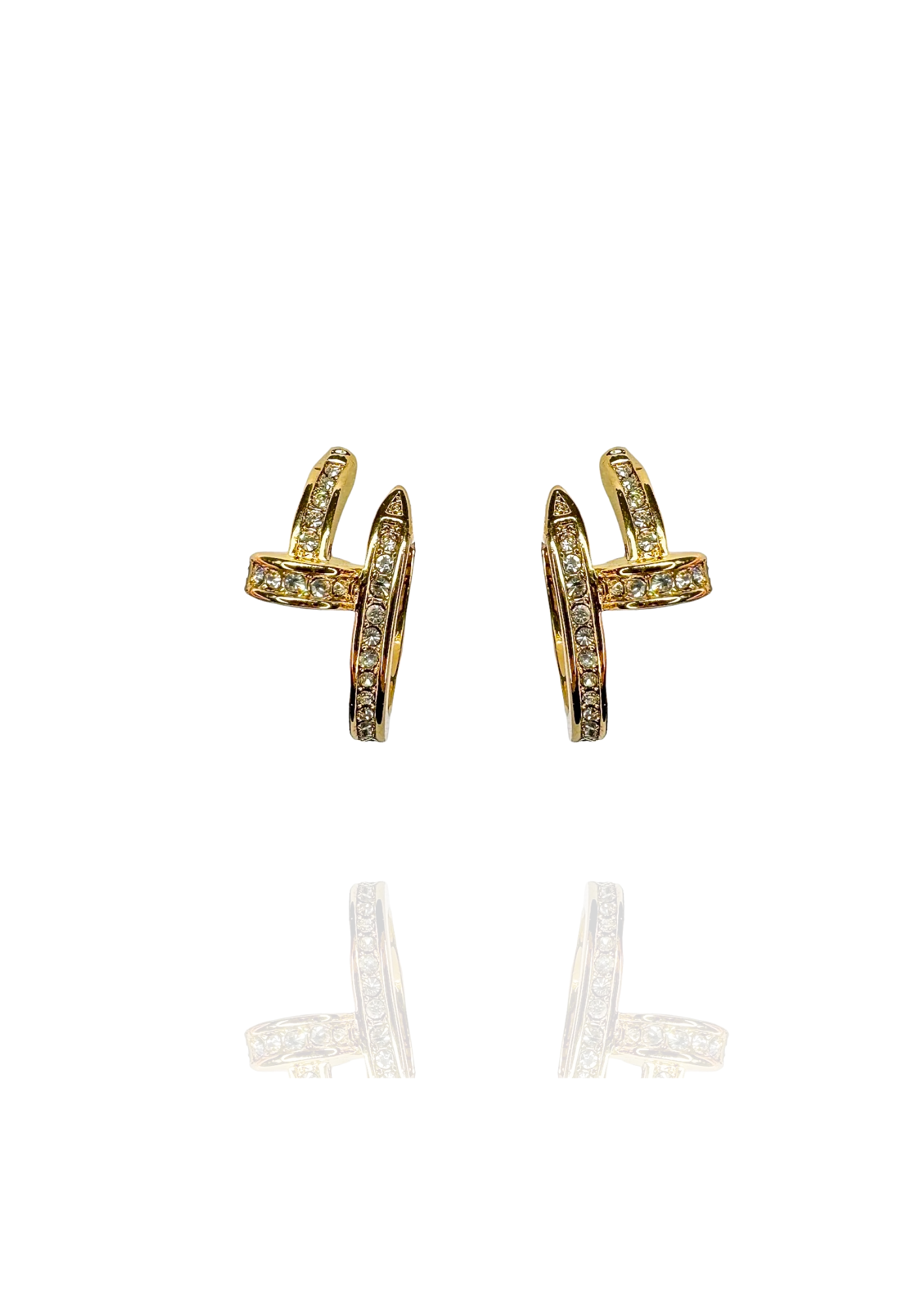 Boucles clou or