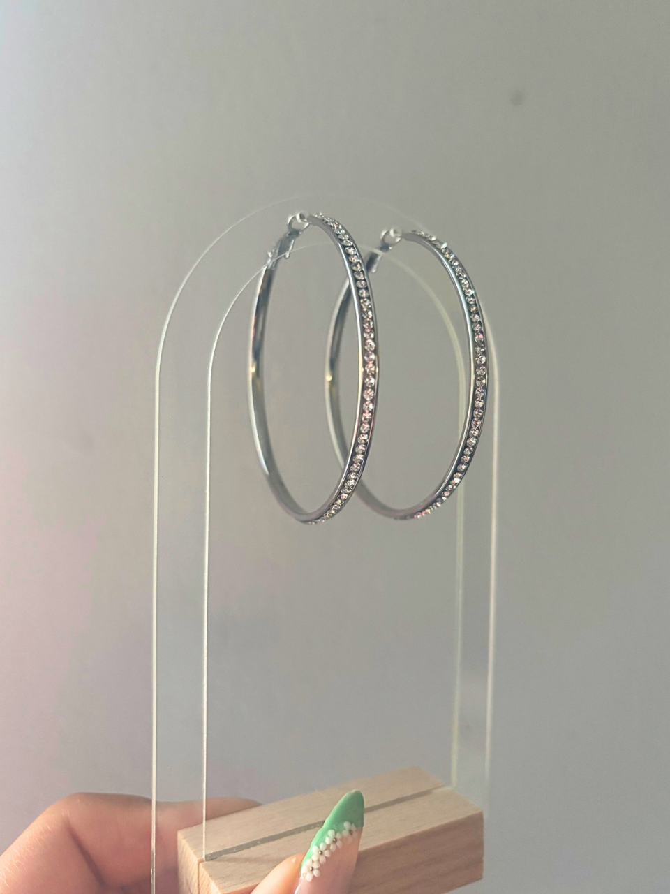 Boucles Diva argent