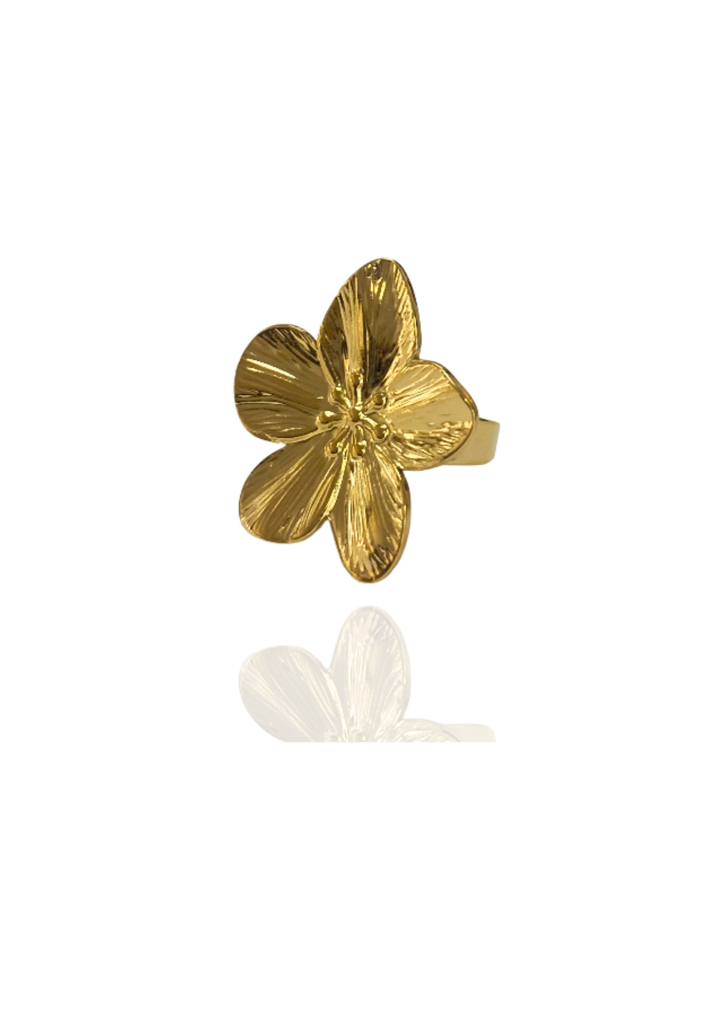 Bague Fleur or