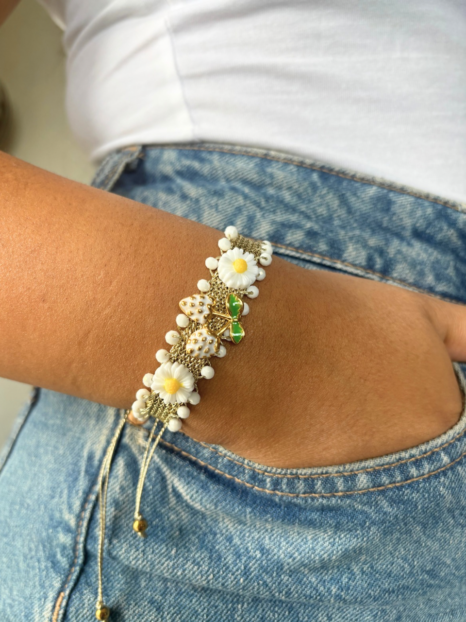 Bracelet White Cherry