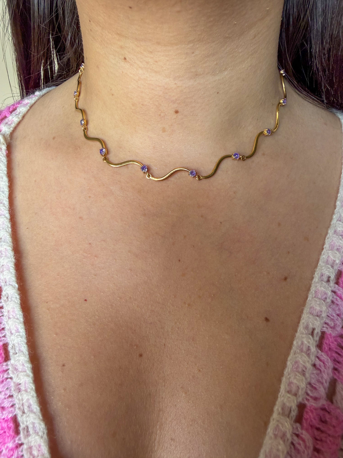 Collier Ysé violet