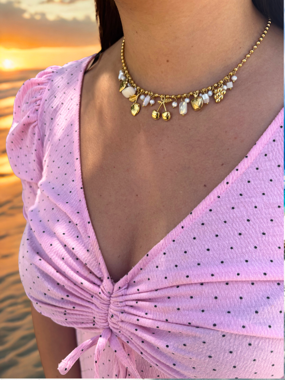 Collier Kelyn blanc