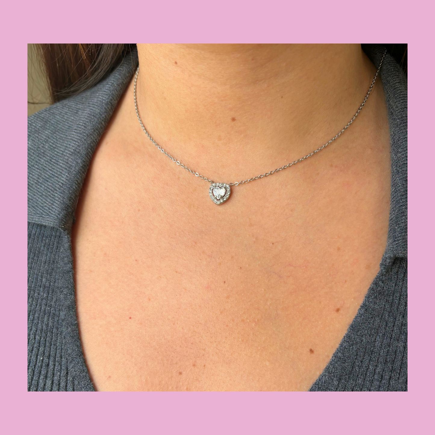 Collier Candice argent