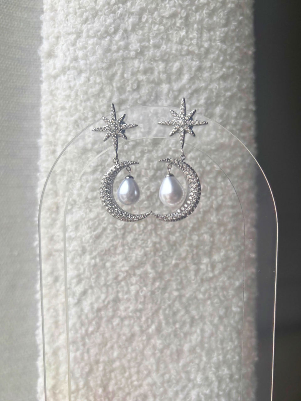 Boucles Moon argent