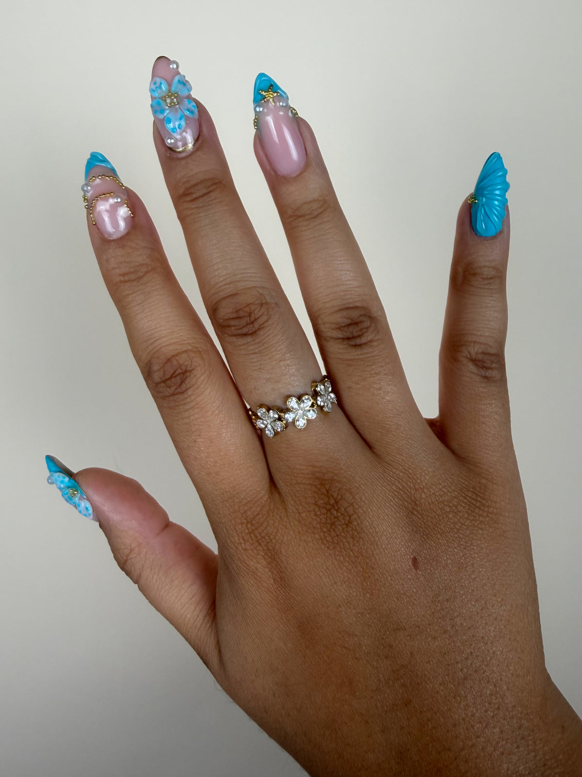 Bague Cristal or