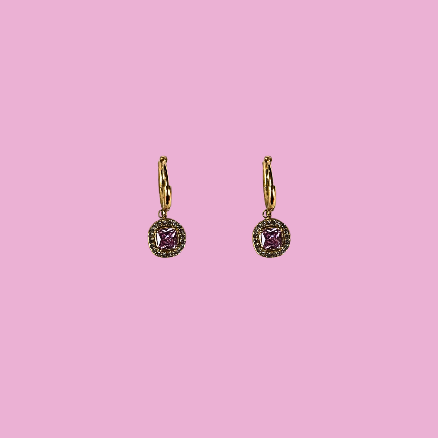Boucles Leila rose or