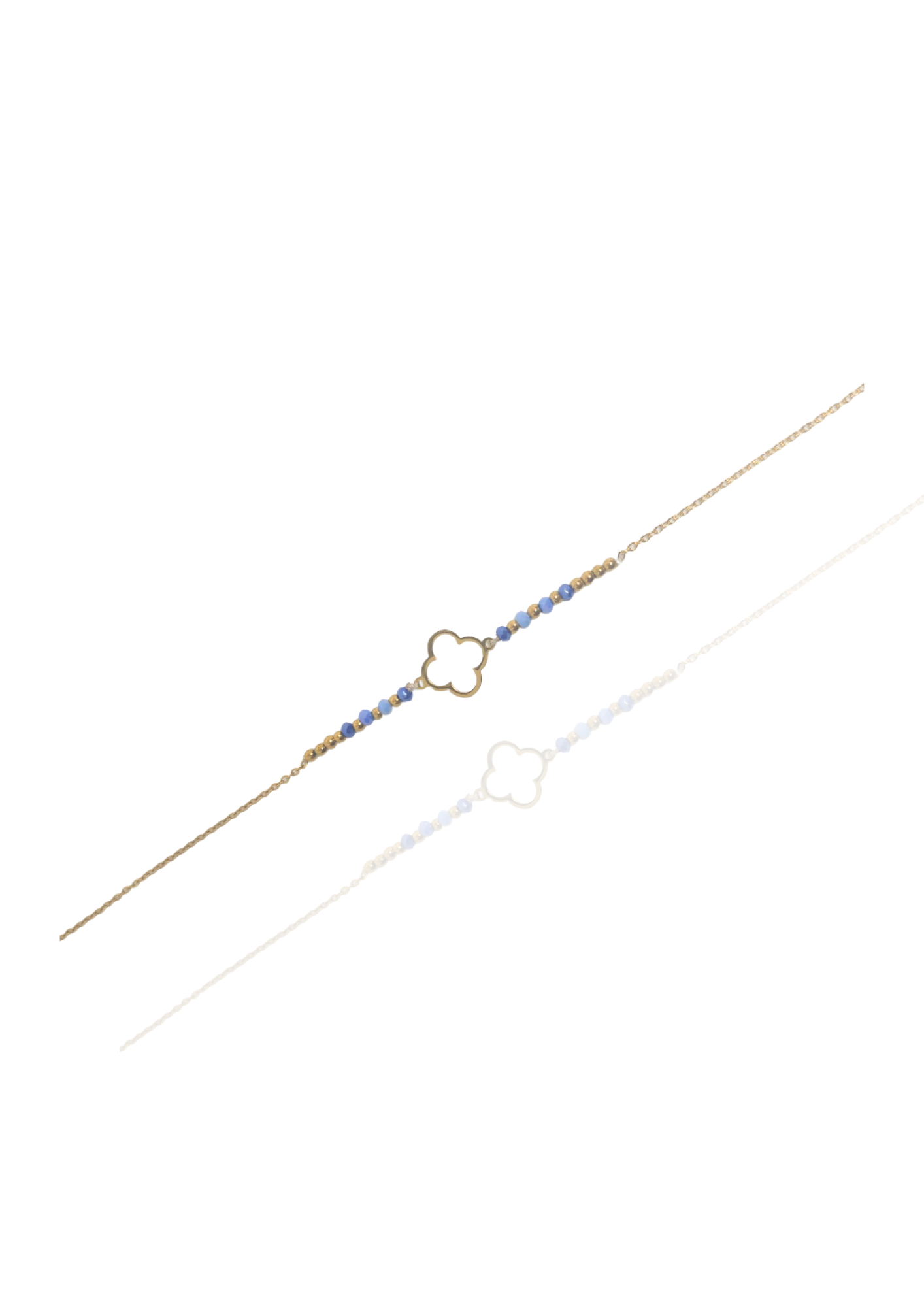 Bracelet cheville Aurelie bleu