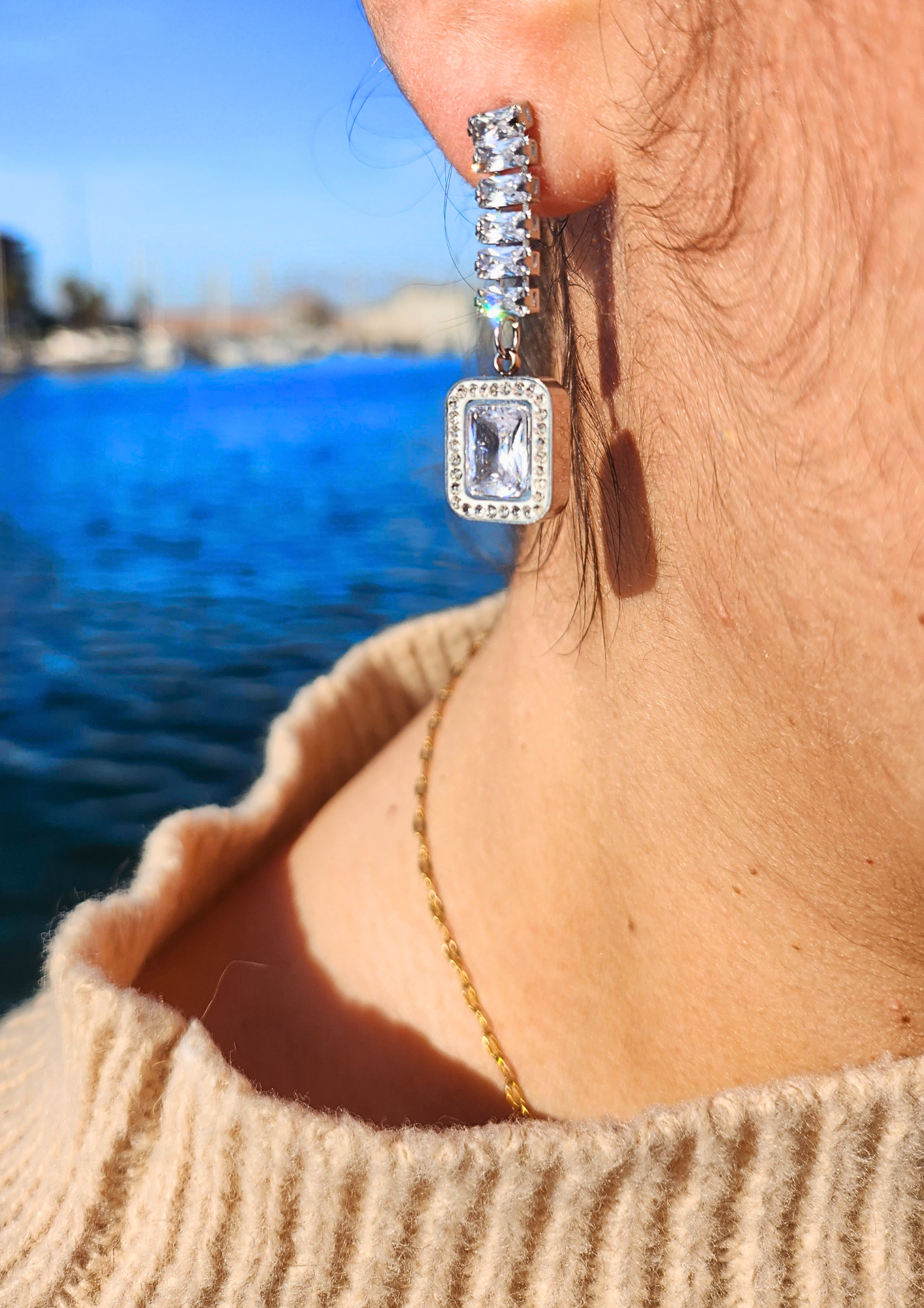 Boucles Inaya argent