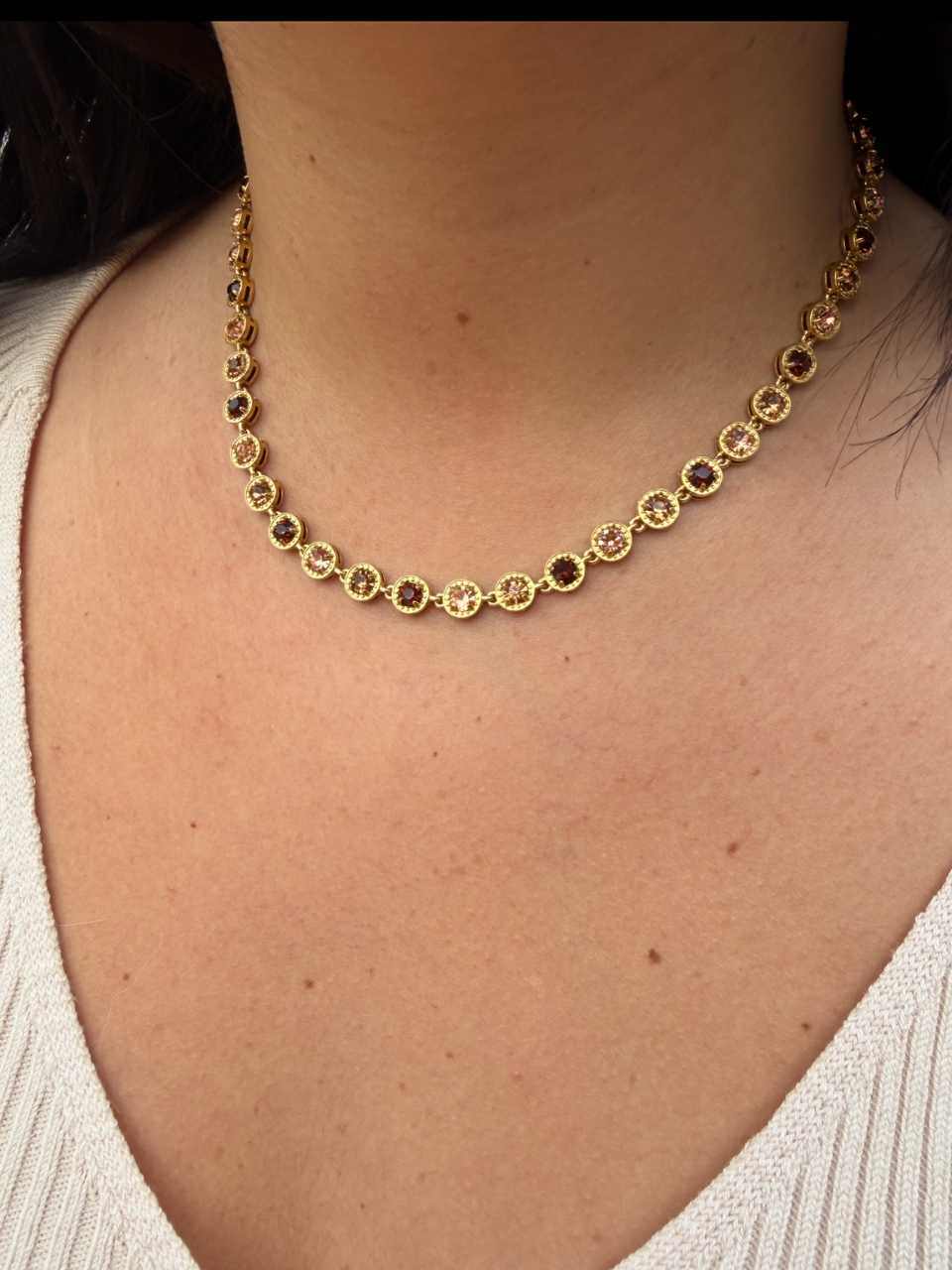 Collier Dilara marron