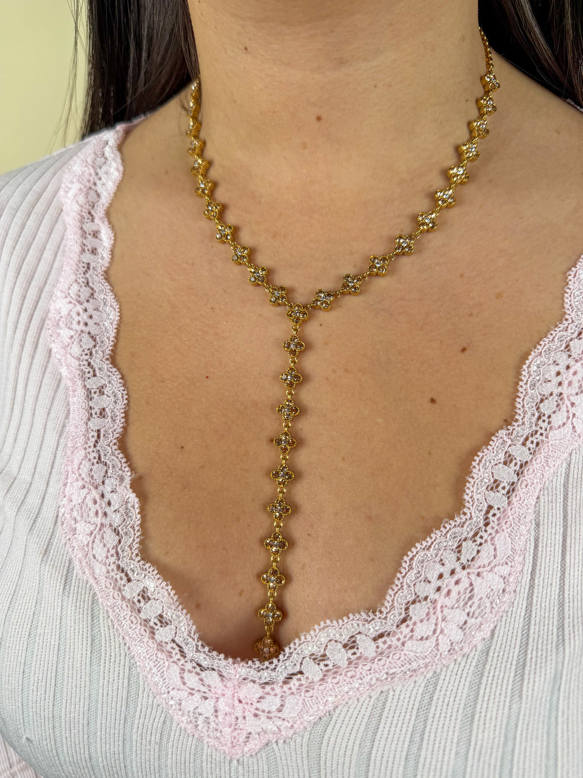 Collier Y Ambre Nude