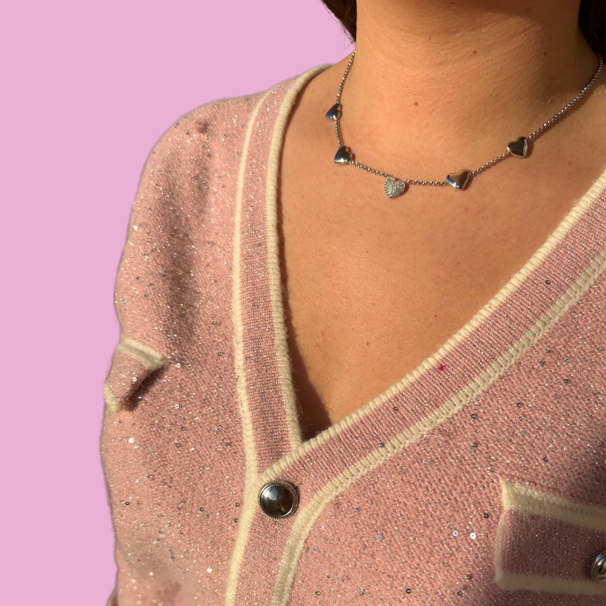 Collier Love me argent