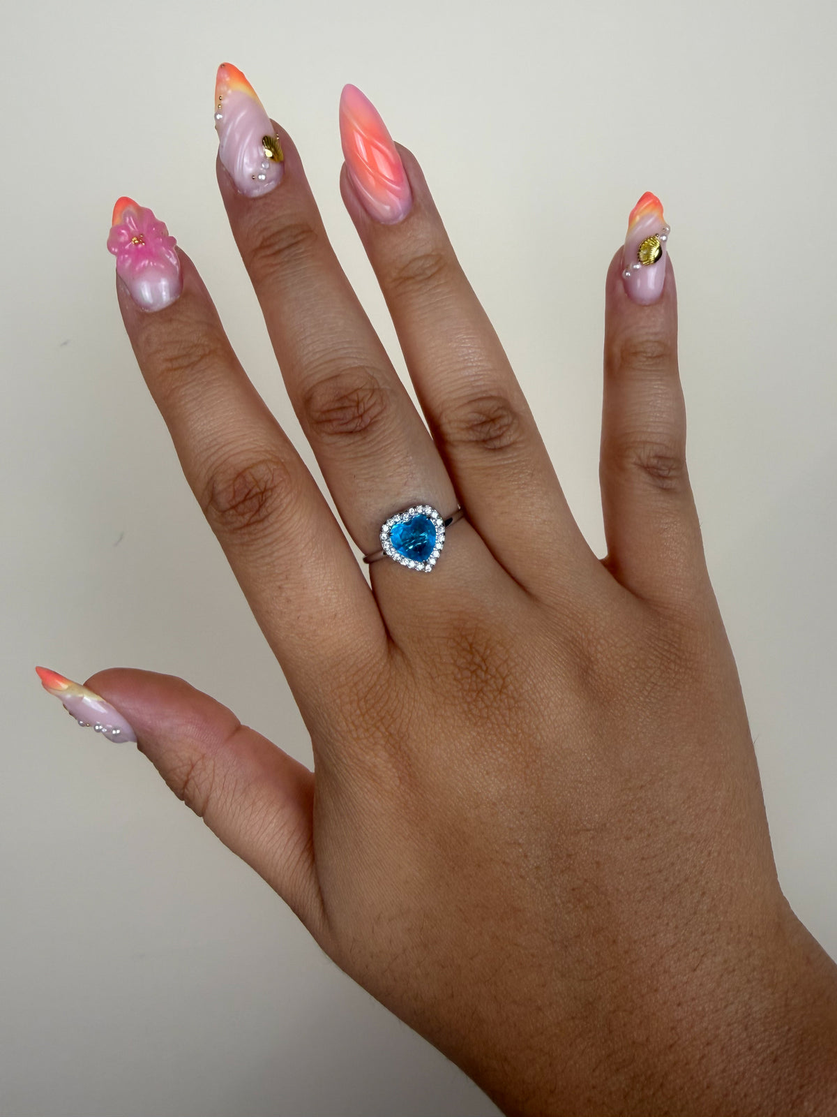 Bague Promesse Bleue argent
