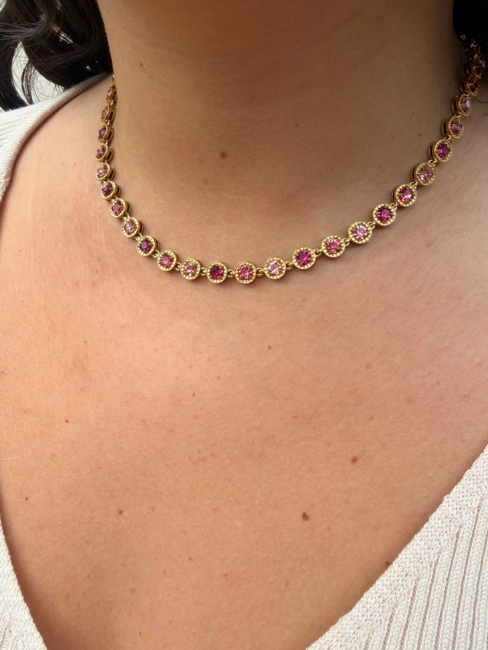 Collier Dilara rose