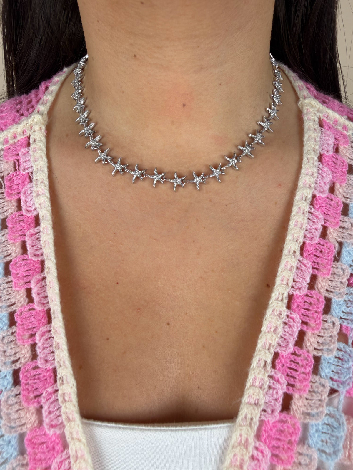 Collier Shimmer argent