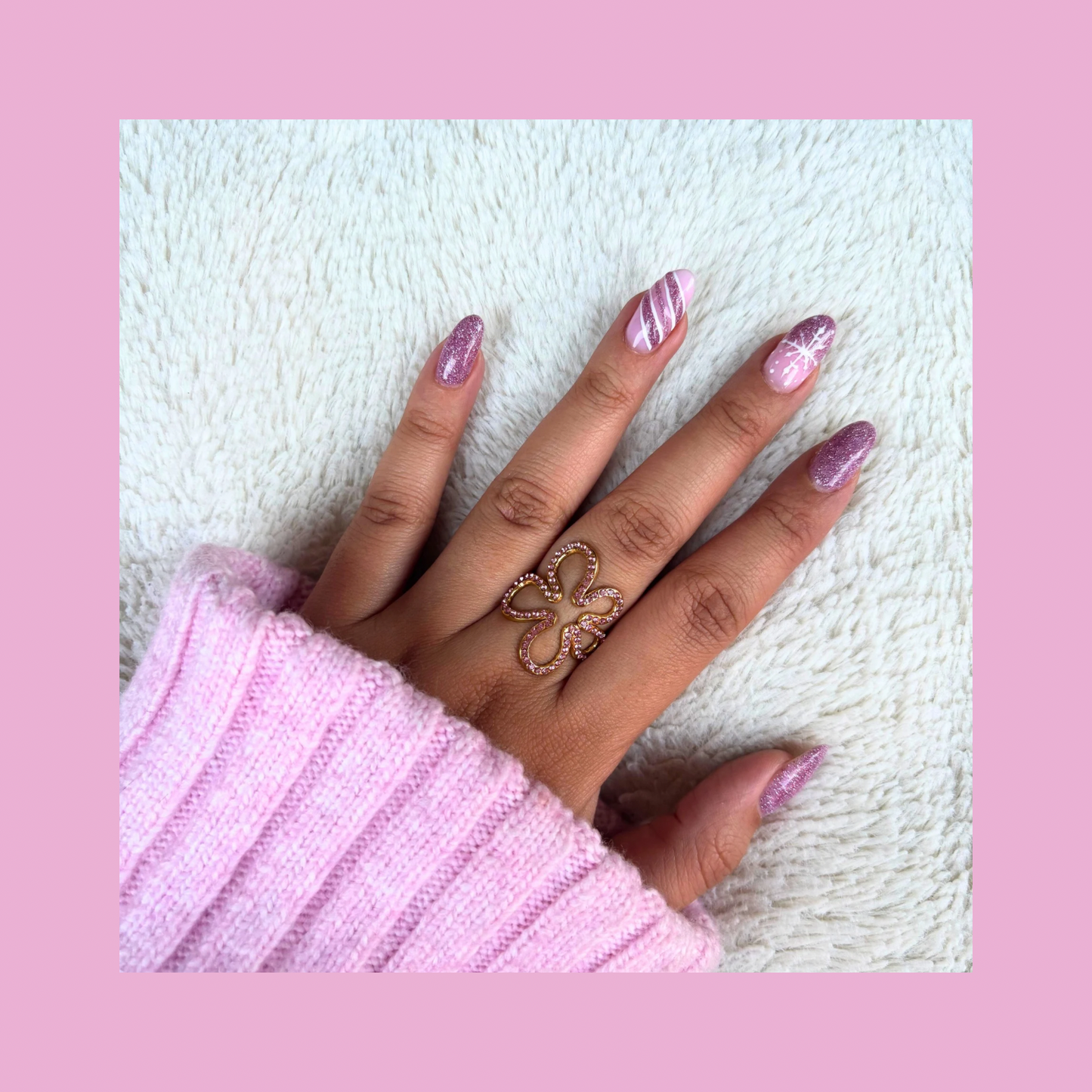 Bague Ava rose
