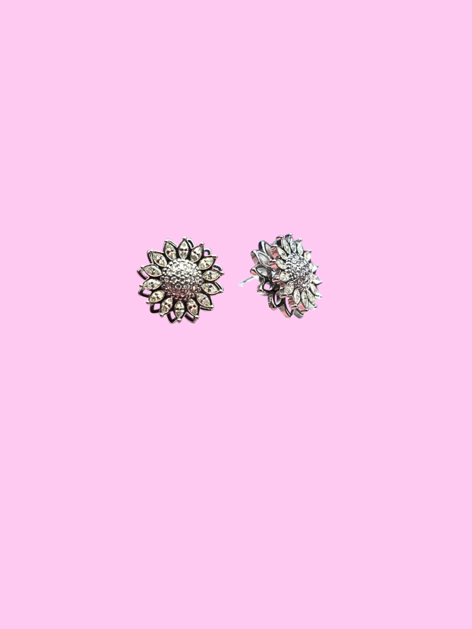 Boucles anti stress Claudia argent