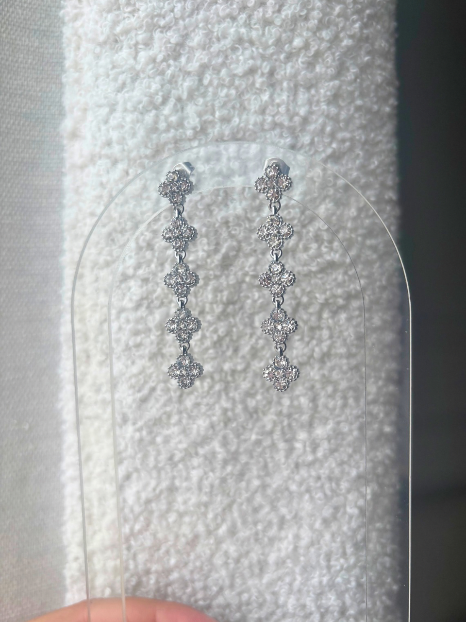 Boucles Ambre argent