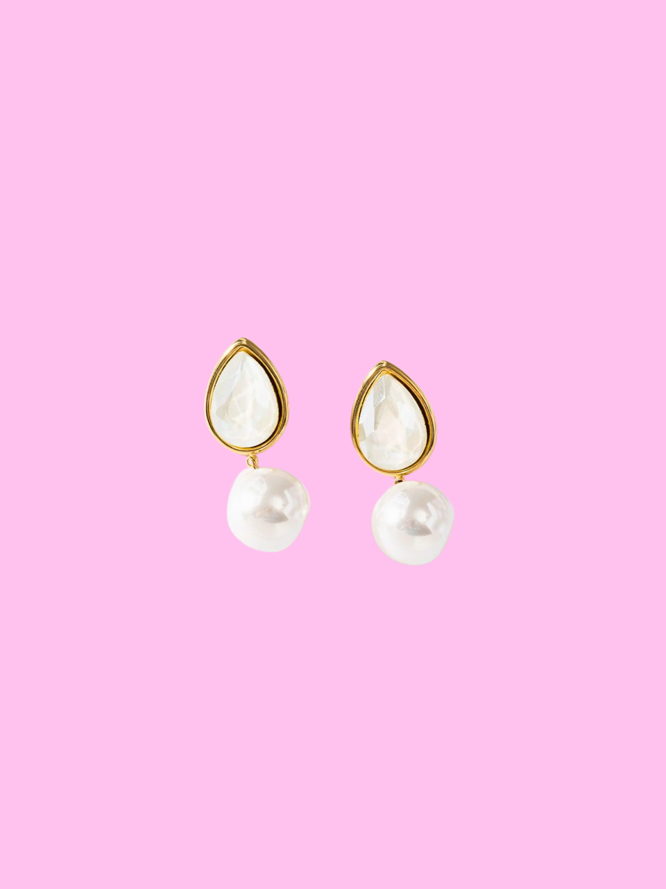 Boucles Diamond blanche