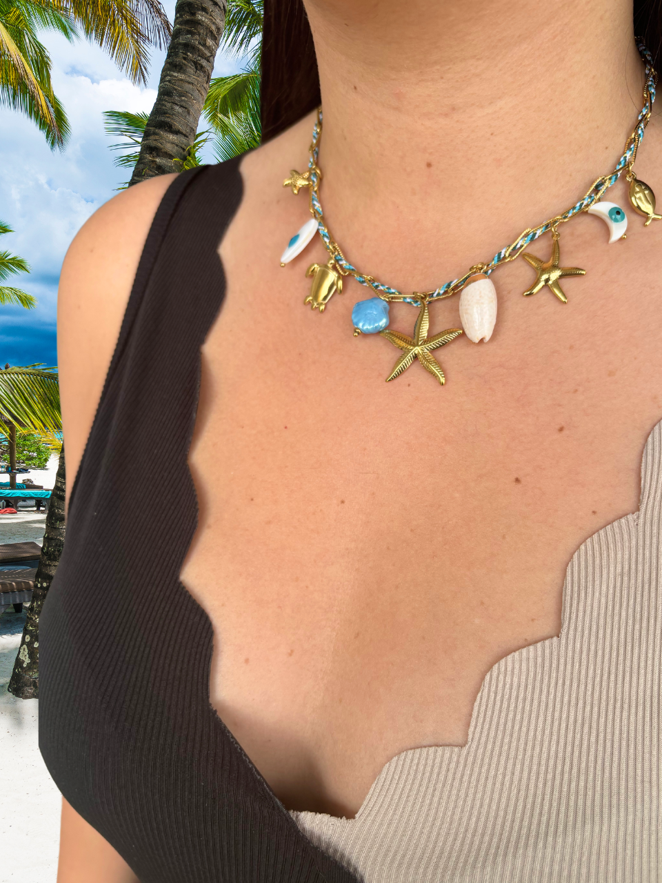 Collier Vanina bleu