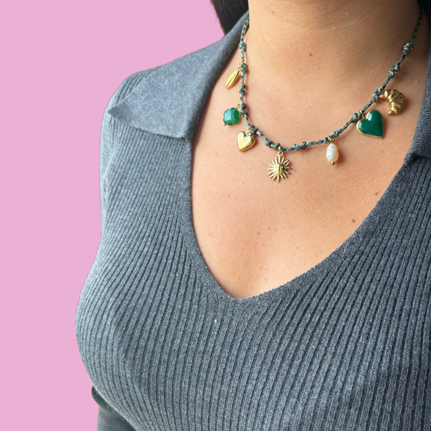 Collier Darla vert