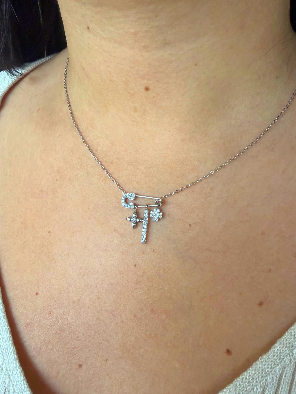 Collier Aly argent