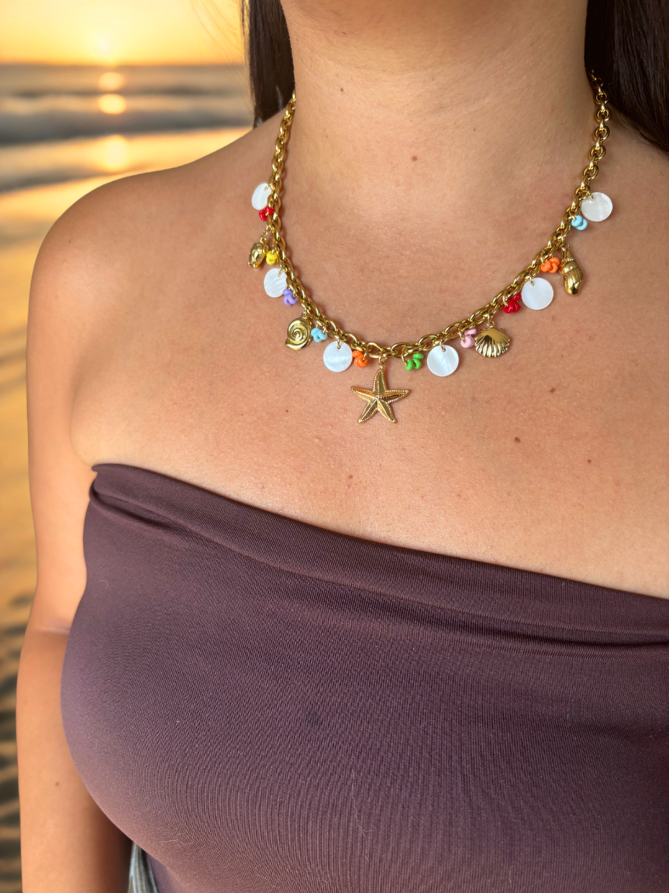 Collier Boho multi couleur