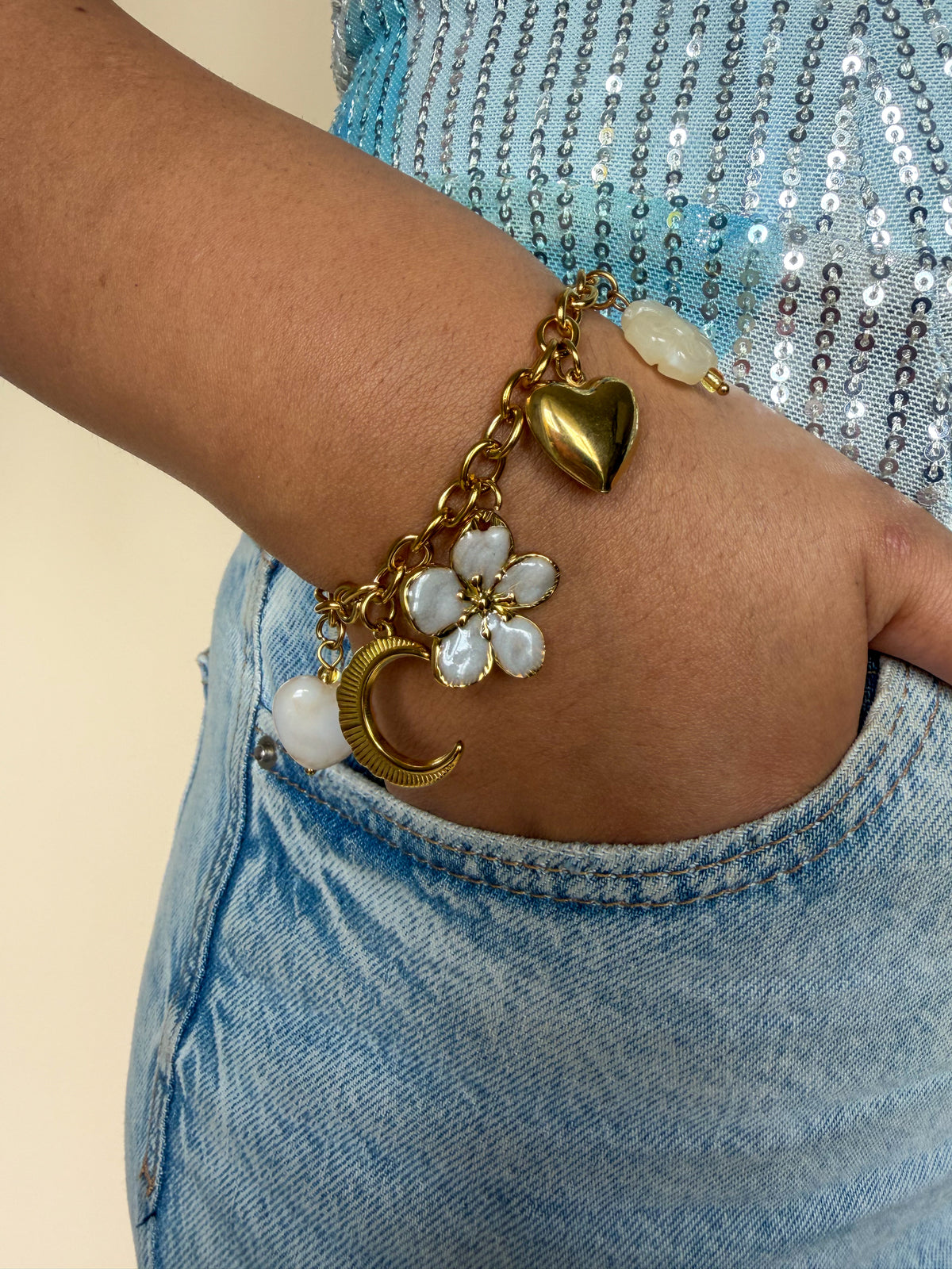 Bracelet Georgina blanc