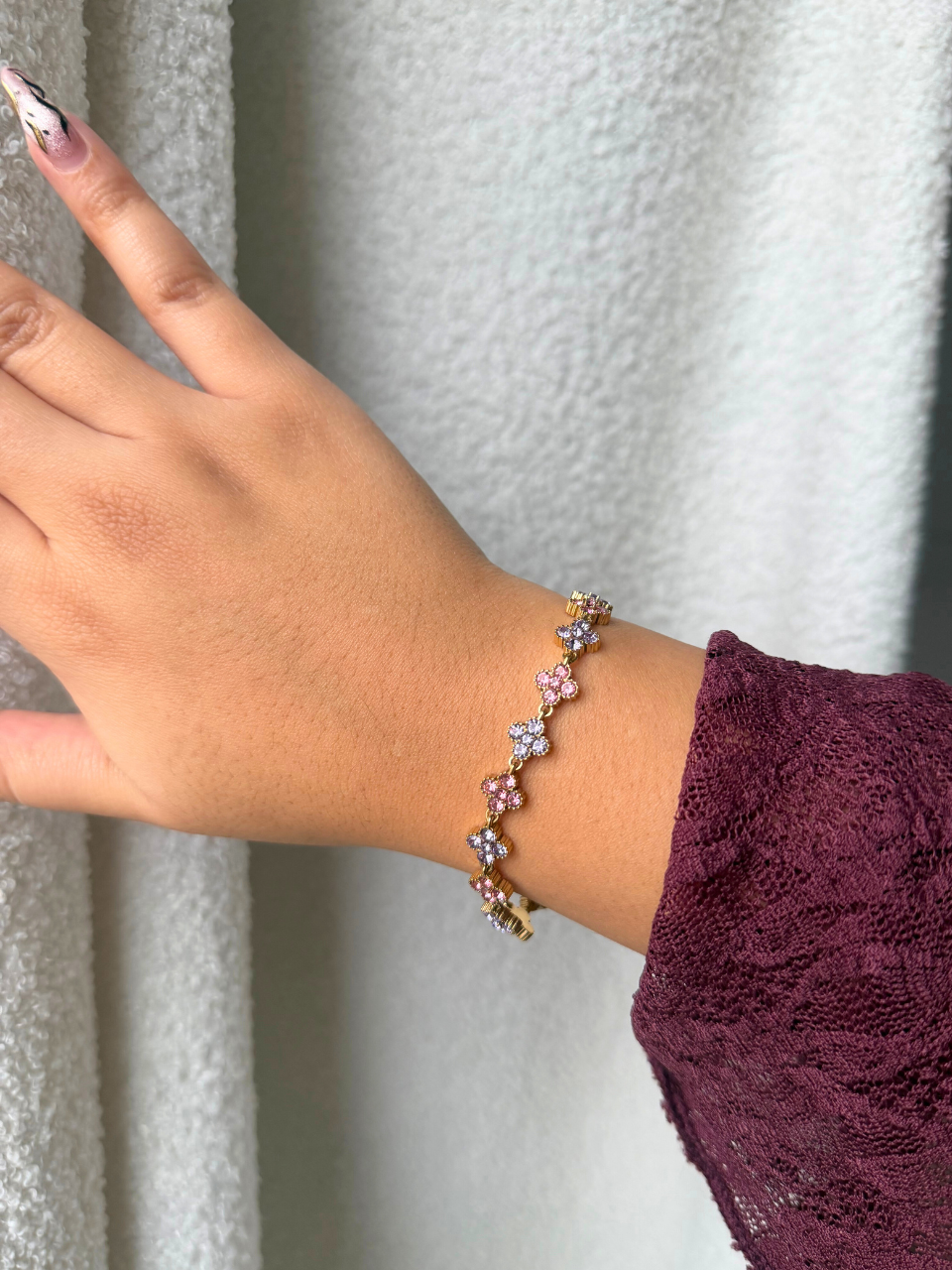 Bracelet Ambre violet