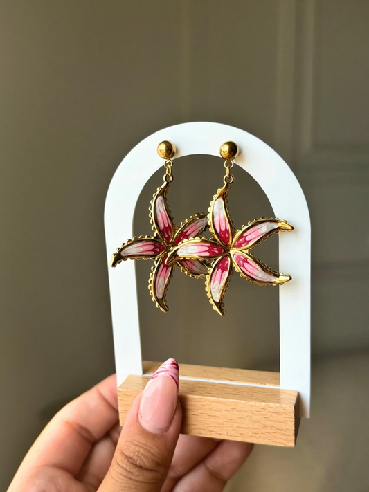 Boucles Ibiza roses
