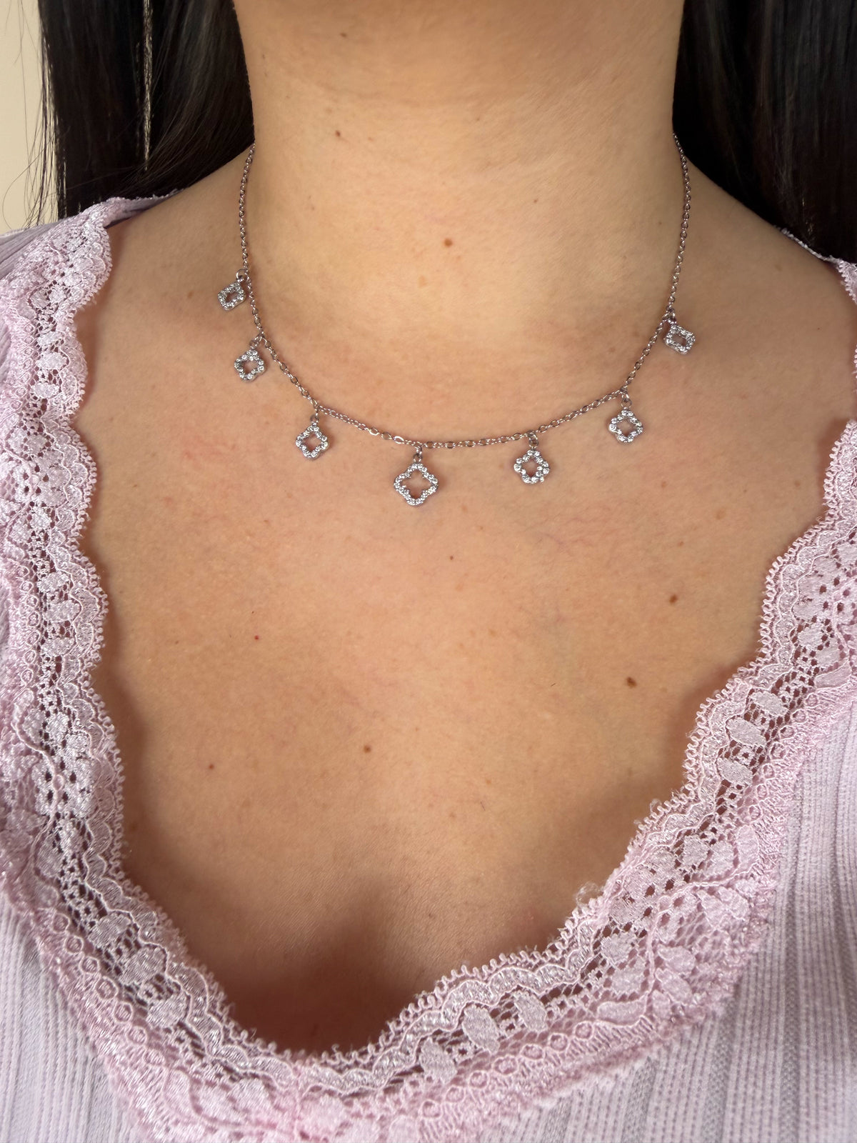 Collier Glow argent