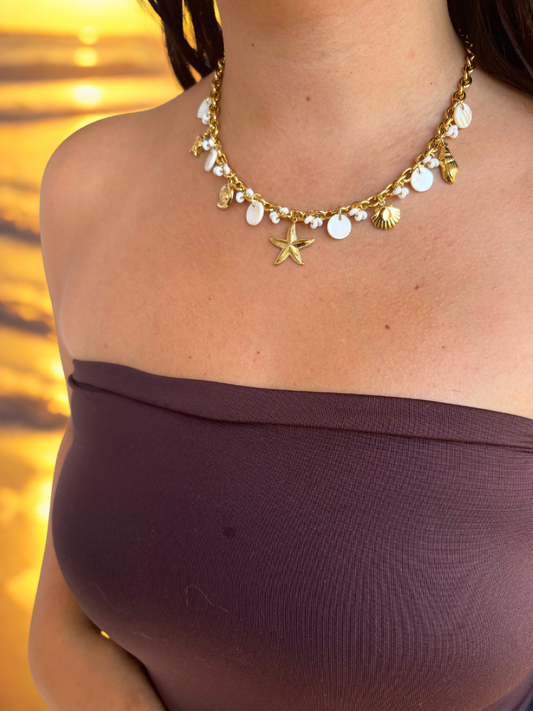 Collier Boho blanc