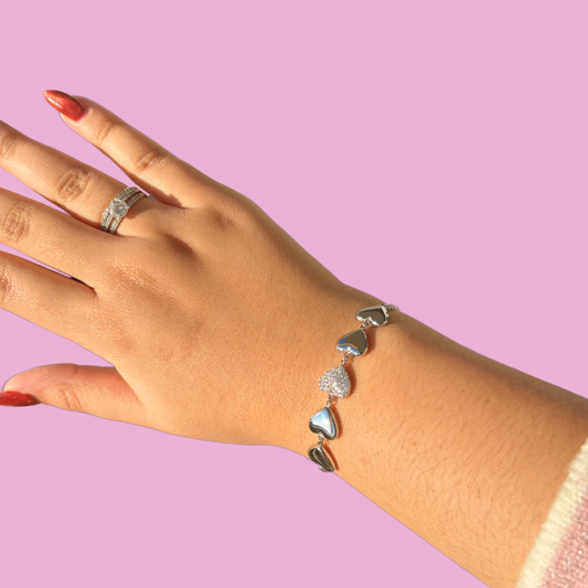 Bracelet Love me argent